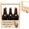PREZENT DLA TATY NA DZIEŃ OJCA NOSIDŁO NA PIWO SKRZYNKA DREWNIANA TATA