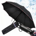 DUŻY PARASOL XXL SKŁADANY AUTOMAT PARASOLKA WODOODPORNA PLUVIA NOIR