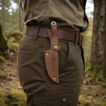 Nóż turystyczny survivalowy 20 cm z pochwą drewniana rękojeść