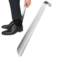 Łyżka do butów metalowa 42 cm stalowa mocna długa do zakładania obuwia