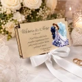 Pudełko na Pieniądze Ślub Wesele Personalizowane Pamiątka Ślubu UV