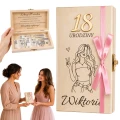 Pudełko Na Pieniądze Na 18 Urodziny Dla Dziewczyny Personalizowane Wstążka