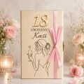 Pudełko Na Pieniądze Na 18 Urodziny Dla Dziewczyny Personalizowane Wstążka
