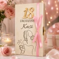 Pudełko Na Pieniądze Na 18 Urodziny Dla Dziewczyny Personalizowane Wstążka