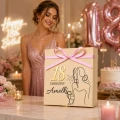 Pudełko Na Pieniądze Na 18 Urodziny Dla Dziewczyny Personalizowane Wstążka