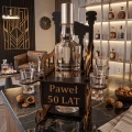 Prezent na Urodziny Emeryture Fotel Bujany na Alkohol Kieliszki GRAWER