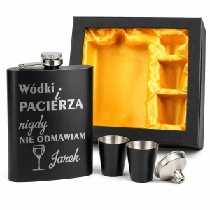 PREZENT DZIADKA na dzień CHŁOPAKA URODZINY 18 40 50 piersiówka TWÓJ GRAWER