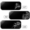 Podstawka Pod Znicze Podkładka na grób 30 x 14 cm Czarna Duża Grawerowana