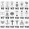 STALOWY Nieśmiertelnik z GRAWEREM ŁAŃCUSZEK Czarny PREZENT Dla Syna Męża