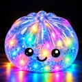 SQUISHY DUMPLING GNIOTEK PIERÓG ZABAWKA Z IMIENIEM BROKAT PIEROŻEK ŚWIECĄCY