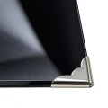 Podstawka pod Znicze na Grób Aluminiowa Czarna 49,5x23 cm Połysk Narożniki