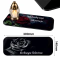 Podstawka Pod Znicze Na Grób 30x14 Czarna Personalizowana Napis UV