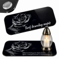 Podstawka Pod Znicze Na Grób 30x14 Czarna Personalizowana Napis UV