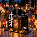 ZNICZ DLA MAMY SOLARNY LED na grób LAMPKA SOLARNA Na Cmentarz Lampion