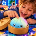 TĘCZOWY GNIOTEK Pieróg ZABAWKA SQUISHY DUMPLING Pierożek MYSTERY