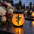 UV-178-W1   Znicz solarny LED na grób lampion z różą i krzyżem ciepłe światło PAMIĘTMY (7).png