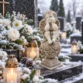znicz DUŻY ANIOŁ figurka gipsowa Dekoracja na grób POSĄG OBELISK 42CM - 1   (5).png
