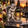 PODEST-O1-SZ-LAMPA     Anioł na grób z lampką led duża figura nagrobna śpiący aniołek 32 cm solar (2).png