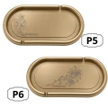 Podstawka pod Znicze Złota 32 cm Tacka na Pomnik Grawerowana Wzór do Wyboru