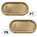 Podstawka pod Znicze Złota 32 cm Tacka na Pomnik Grawerowana Wzór do Wyboru