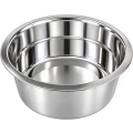 Miska Kuchenna Stalowa Nierdzewna 20 cm Głęboka Metalowa do Sałatek Ciasta