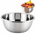 Miska Kuchenna Stalowa Nierdzewna 20 cm Głęboka Metalowa do Sałatek Ciasta