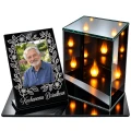 Znicz na grób LED ze Zdjęciem Personalizowany Latarenka dla Taty Mamy Babci Dziadka