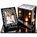 Znicz na grób LED ze Zdjęciem Personalizowany Latarenka dla Taty Mamy Babci Dziadka