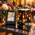 Znicz na grób LED ze Zdjęciem Personalizowany Latarenka dla Taty Mamy Babci Dziadka