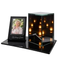 Znicz na grób LED ze Zdjęciem Personalizowany Latarenka dla Taty Mamy Babci Dziadka