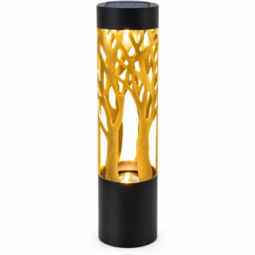 LAS-358-GOLD  Znicz solarny LED na grób złote drzewo duży metalowy lampion ażurowy 38 cm (15).png