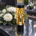 LAS-358-GOLD  Znicz solarny LED na grób złote drzewo duży metalowy lampion ażurowy 38 cm (10).png