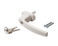 KLAMKA OKNA OKIENNA Z KLUCZYKIEM Z ZAMKIEM BIAŁA-3923