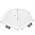 OSŁONA NA ŻYWNOŚĆ NIEBIESKA MOSKITIERA 30CM PARASOL-13756