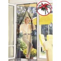 CZARNA MOSKITIERA NA DRZWI 120CM X 210CM 2 PASY-15304