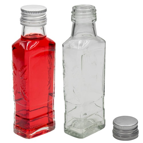 SZKLANA BUTELKA MOSKWA 100ML Z ZAKRĘTKĄ NA NALEWKĘ-17366