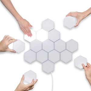 6x MODUŁOWA LAMPA LED DOTYKOWA NA ŚCIANĘ HEX