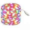 50 MIKRO LED DRUCIK LAMPKI NA USB MULTIKOLOR-19686