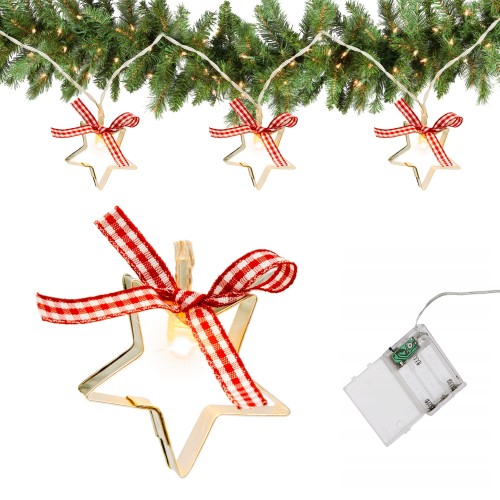 FOREMKI LAMPKI CHOINKOWE KOKARDA LED BIAŁY CIEPŁY-20589