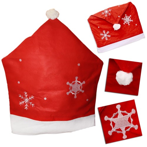 POKROWIEC NA KRZESŁO CZAPKA ŚWIĘTEGO MIKOŁAJA -20626