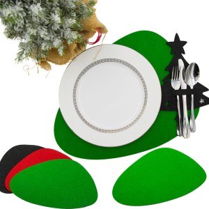 ZIELONA MATA PODKŁADKA FILCOWA NA STÓŁ 41,5/31CM