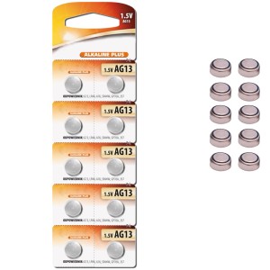 BATERIE LR44 AG13 1,5V BATERIA GUZIKOWA 10 SZTUK