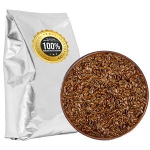 SIEMIĘ LNIANE BRĄZOWE ZIARNO LNU NATURALNE 100G