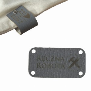 10X HANDMADE SKÓRZANE NASZYWKI METKI RĘKODZIEŁO