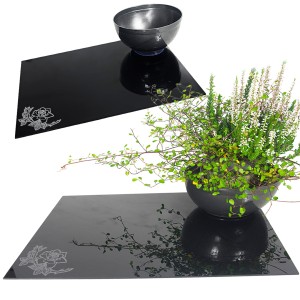 PODSTAWKA POD ZNICZ ZNICZE Z DONICĄ SZKŁO AKRYL