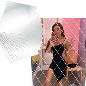 LUSTERKO LUSTRO ROMB 40X78 NA ŚCIANE DRZWI DIAMOND
