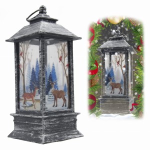 ŚWIĄTECZNA LATARENKA DEKORACJA LAMPION LED ŚWIĘTA