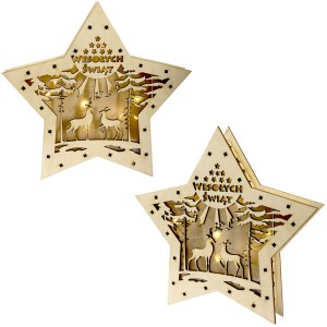 GWIAZDA ŚWIĄTECZNA LED EFEKT 3D LAMPION LATARENKA SKŁADNIK