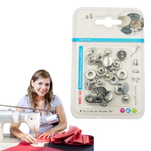 ZESTAW 8 PAR ZATRZASKÓW ODZIEŻOWYCH ZAPIĘCIA 13MM