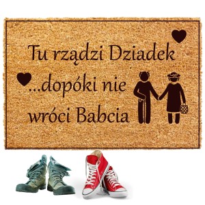 WYCIERACZKA POD DRZWI GRUBA 40x60CM MATA DO BUTÓW tu Rządzi DZIADEK